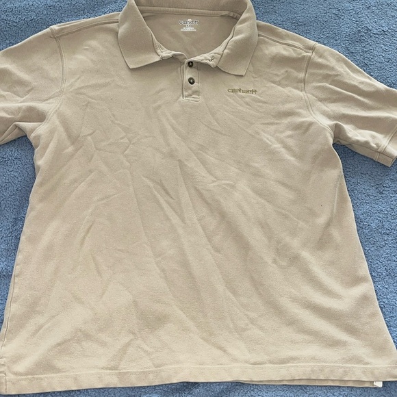 CARHARTT POLO BEIGE XL - Picture 1 of 3